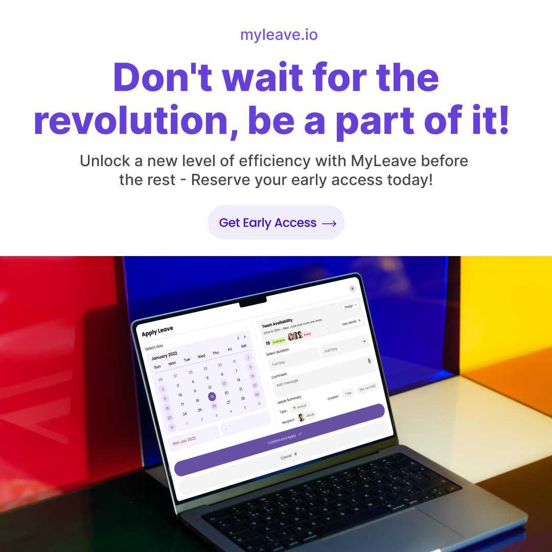 skapphq's tweet image. Join the Leave Management Revolution! Reserve Your Early Access to MyLeave Today!

Visit myleave.io for more info!

#MyLeave #LeaveManagement #TimeOffMadeEasy
