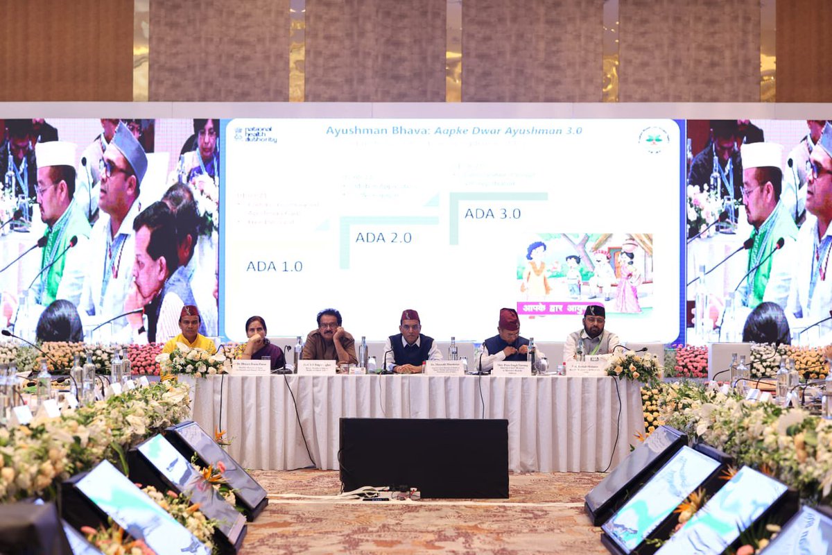 mansukhmandviya's tweet photo. Inaugurated and addressed the 15th Conference of the Central Council of Health &amp; Family Welfare at Dehradun, Uttarakhand.

The two-day "Swasthaya Chintan Shivir" will serve as a platform to discuss innovative healthcare delivery systems that can be implemented in the country. https://t.co/5Ox5ehBYvG