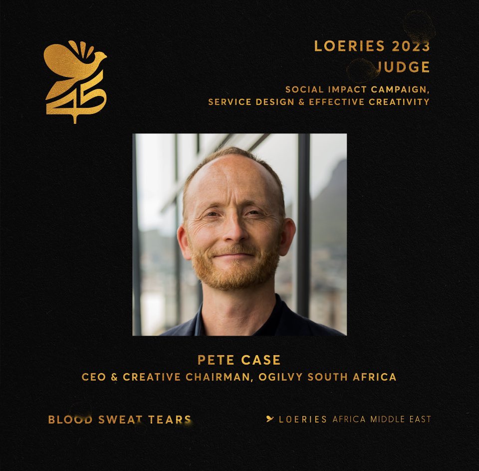 Thanks <a href="/loeries/">Loeries</a> for inviting me to judge this year. And on my favourite topics of Impact &amp; Effectiveness too ! Looking forward to seeing our industry’s best creative ideas &amp; the impact they’ve created #CreativeExcellence #Loeries2023
