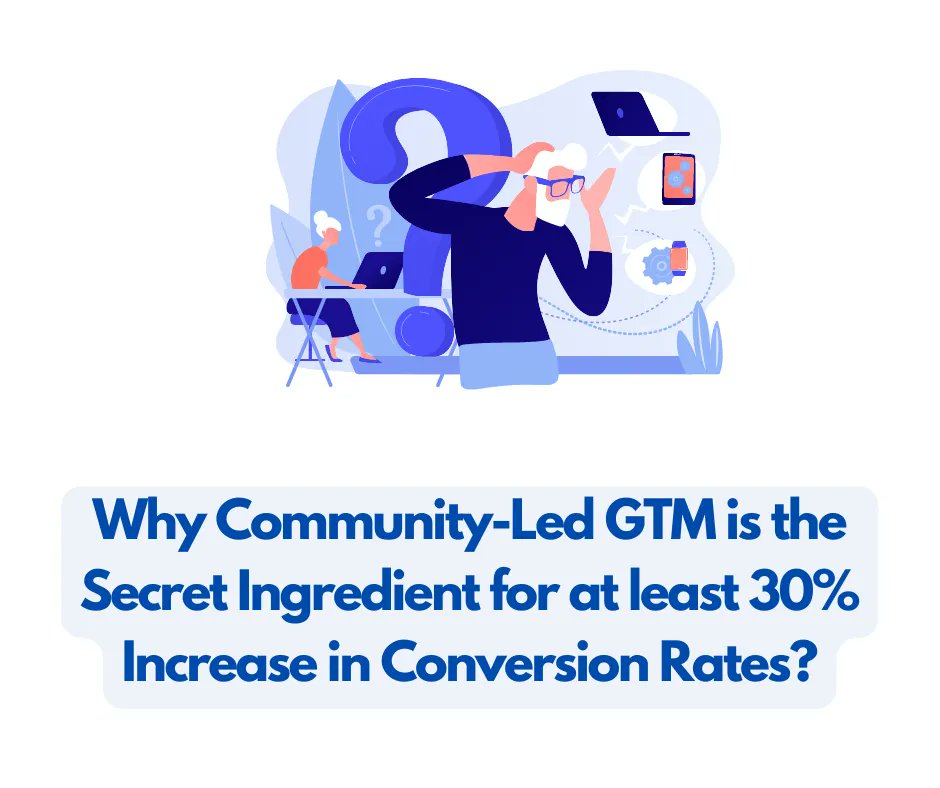 1/ I've been exploring and researching on Community led GTM and got some mind-boggling insights…

First, what baffled me is that community-led #GTM could be a secret weapon to boost #conversionrates by 30% or more?...

startupgtm.substack.com/p/why-communit…

 #MarketingStrategy #growthhacking