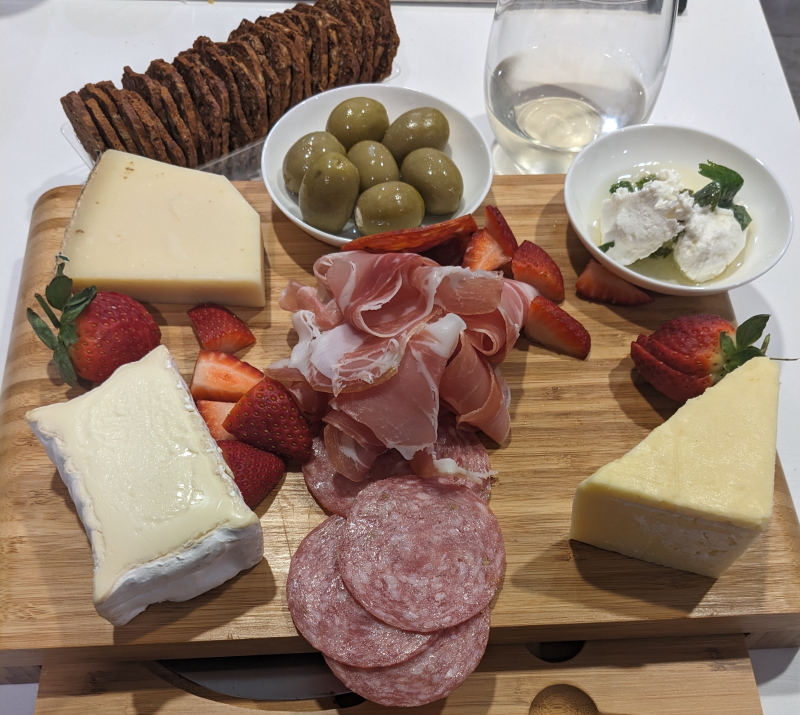 Some #BastilleDay #FromageFriday #TourSnacks after going from the #Matildas game to the #TDF2023 :-) 

#SBSTDF #CouchPeloton