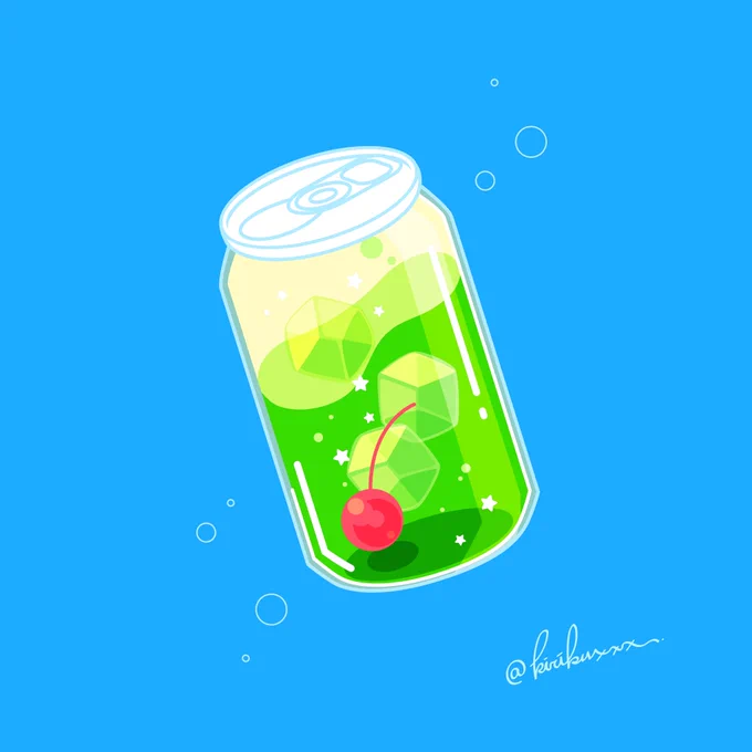 缶入りクリームソーダ #週末パーラー星月夜 #WeekendParlorStarryNight
