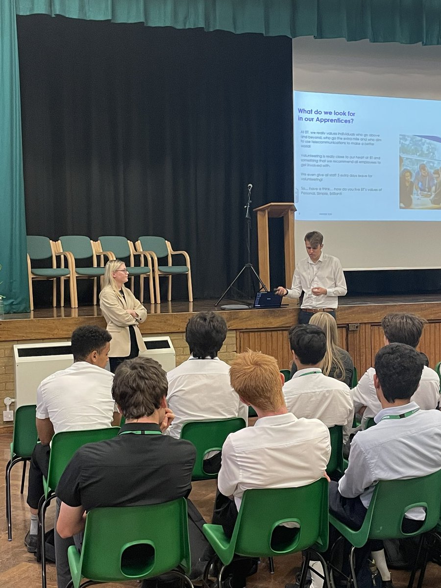 Year 12 are having a post 18 pathways day to really help them to understand their post 18 options. Thanks to <a href="/bt_uk/">BT</a> <a href="/AmazingAppsUK/">Amazing Apprenticeships</a> <a href="/UHWidenAccess/">We are Widening Access.</a> <a href="/uniofeastanglia/">UEA</a> for supporting, as well as ex student Amber, who is a degree apprentice! <a href="/StanboroughS/">Stanborough School</a>