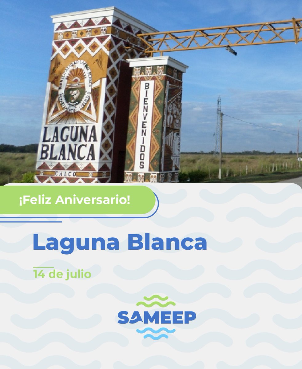 🥳 #LagunaBlanca  Cumple años. 👏 ¡Feliz Aniversario 🎉