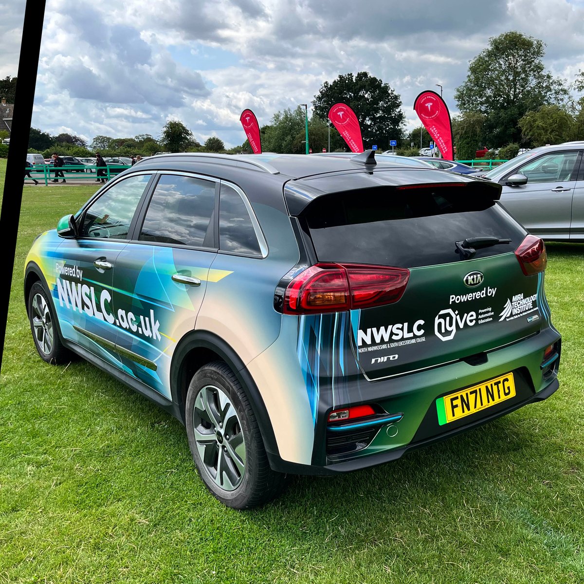 Revving up our creativity with this #electriccar #livery design! 🚗💨

<a href="/nwslc_official/">NWSLC</a> shared their vision with us to create a unique #carwrap for their plug-in electric car and we put our foot down and drove straight into making that vision a reality!🤩 What do you think?🙌