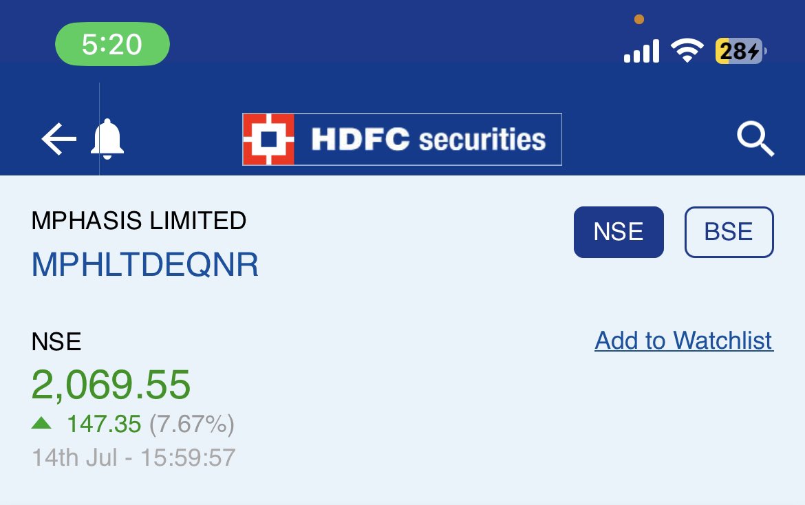 Sahilpahwa09's tweet photo. Intraday gains!!!
#MphasisLtd https://t.co/VytBN8yYUx