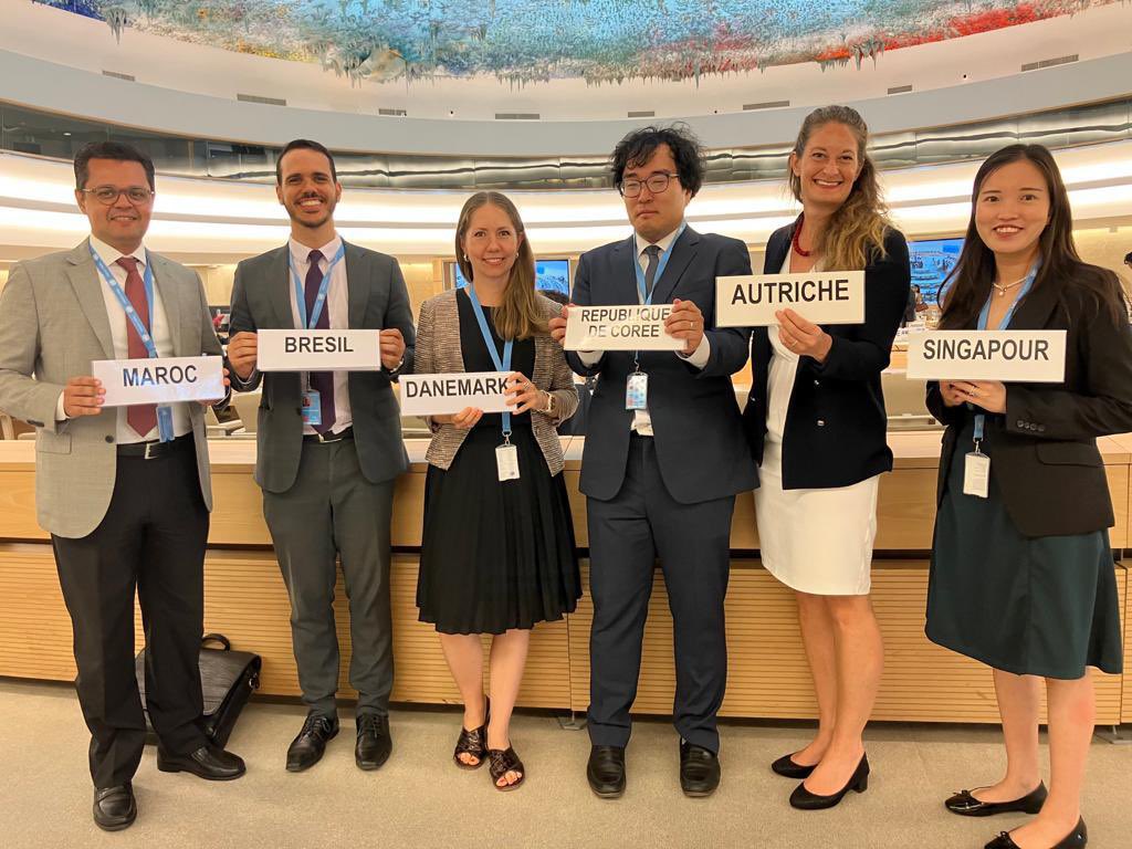 Congratulations to 🇦🇹 🇧🇷 🇰🇷 🇩🇰 🇲🇦 🇸🇬 for presenting resolution A/HRC/53/L.27 Rev1
on new and emerging digital technologies and human rights.
Adopted without a vote.