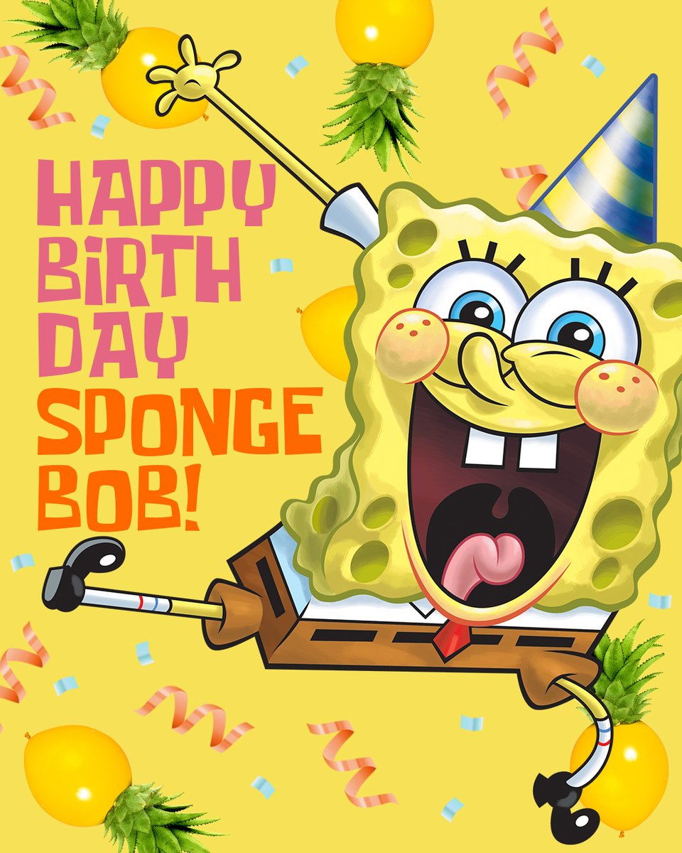 it’s the spongiest time of the year – SpongeBob’s birthday!