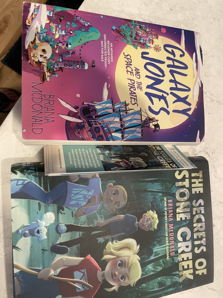 Some awesome #Bookmail for #BookBrigade! Can't wait to dig into Galaxy Jones! Thank you <a href="/BrianaRMcDonald/">Briana McDonald</a>