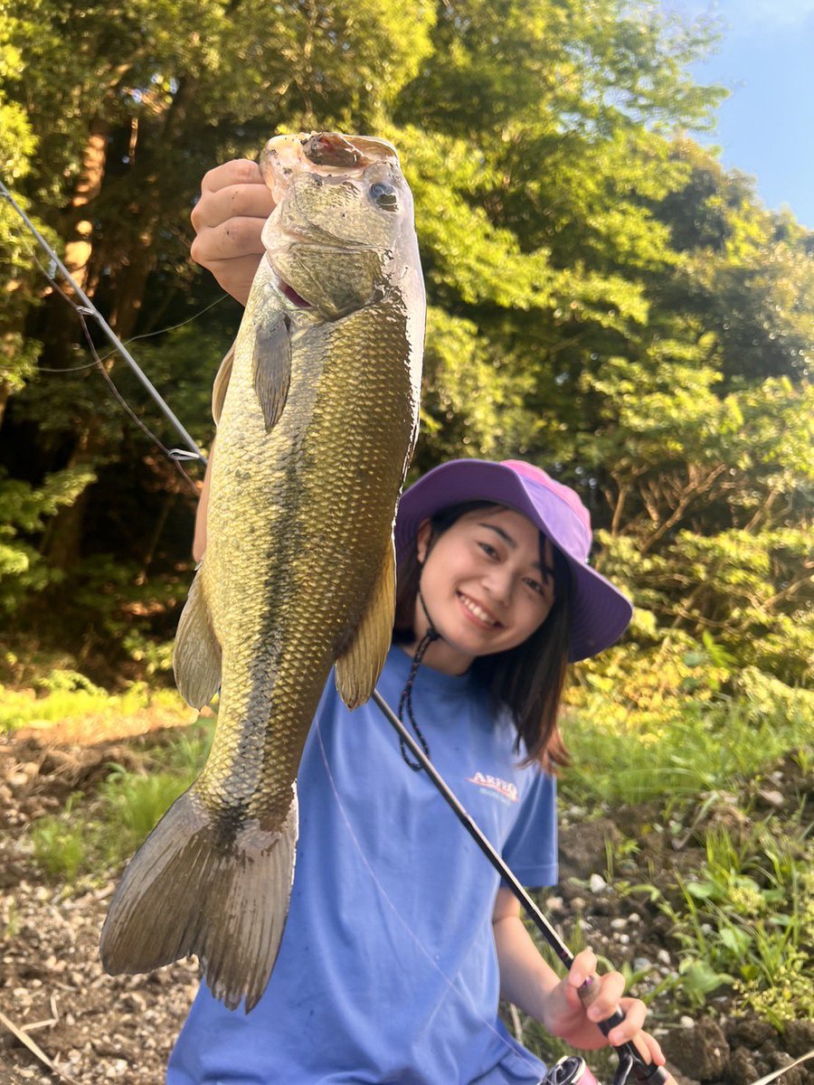 rinanarazaki's tweet photo. 水温低下でニュートラルモードな
バスがウヨウヨな雨後💧☁️
⁡
そんな時は移動距離の少ない小さなシルエットで食べやすい2WAYがオススメ😆
⁡
アクションもフニフニと竿を動かすだけで
超簡単だからみんなもやってみてね✌️
⁡
バイバイ👋

#釣りガール　#レイドジャパン https://t.co/QCXVH1mzvv