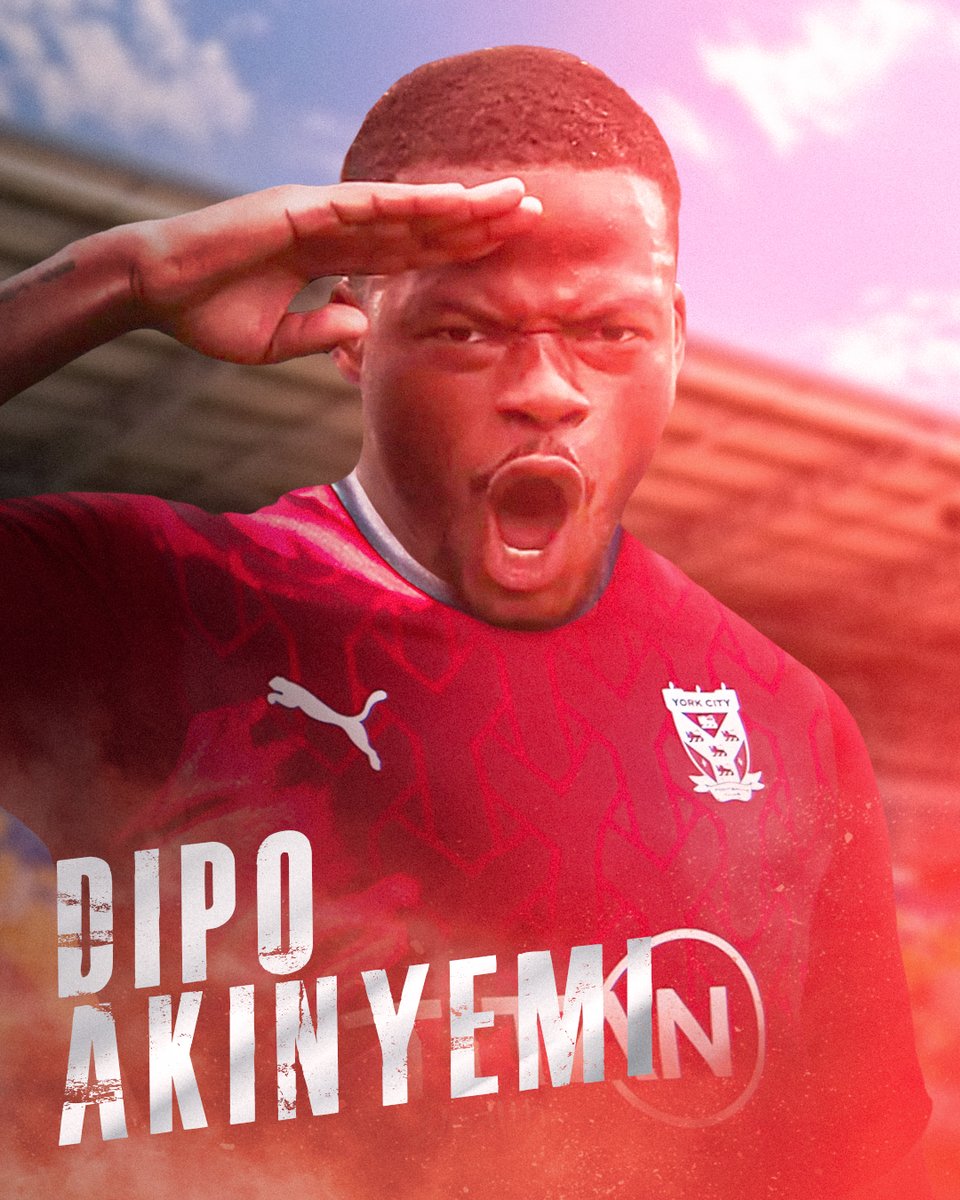 DIPO AKINYEMI TO YORK! 🔴🔵
-
#ycfc