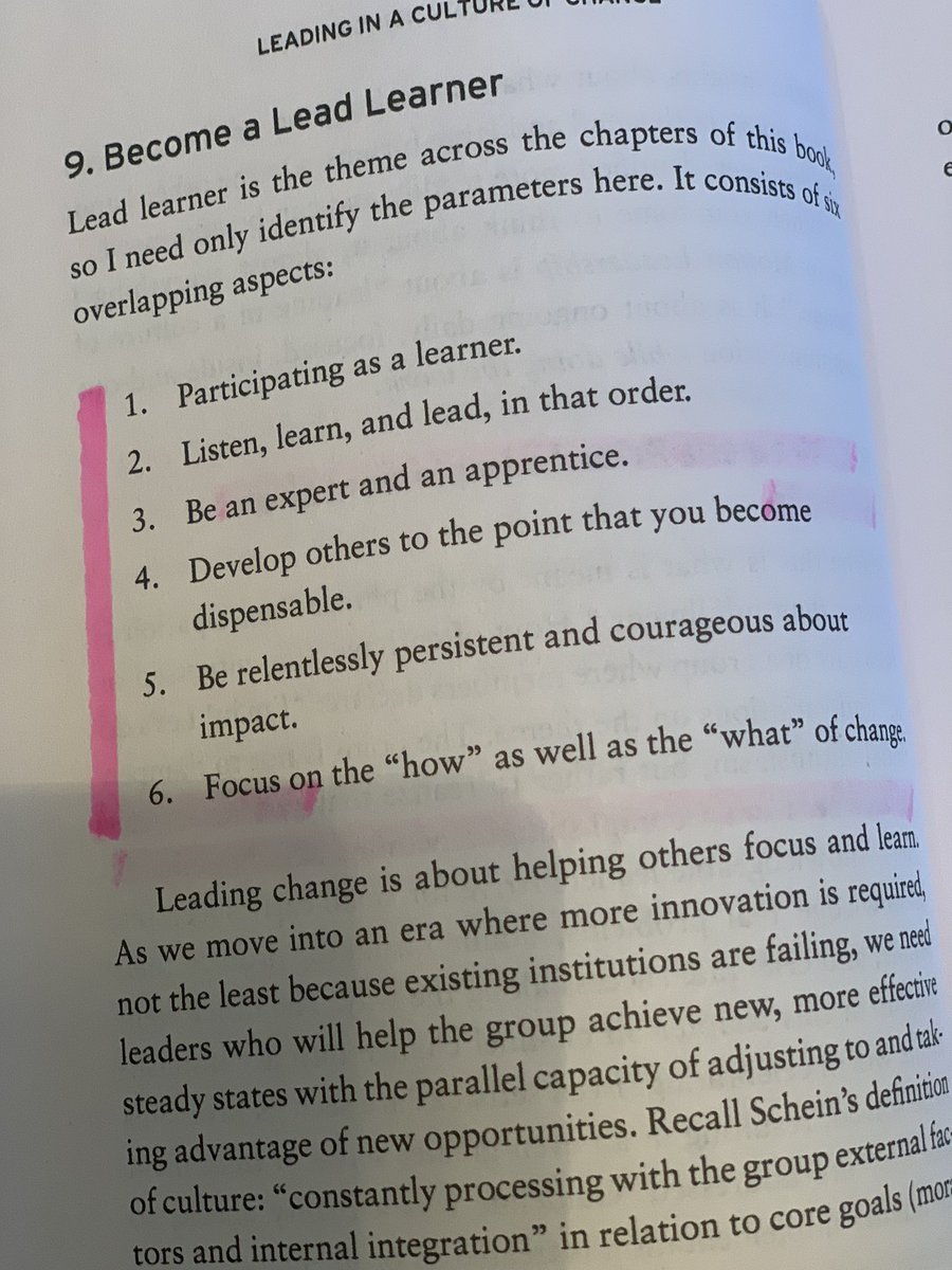 “Frame the work as a learning problem, not an execution problem…effective leadership inspires, empowers, connects.” Fullan 
Leadership en education aujourd’hui. 
Quel choix de livre extraordinaire! 

#OPCPQP, the course, the group, the leadership and the learning is amazing.
