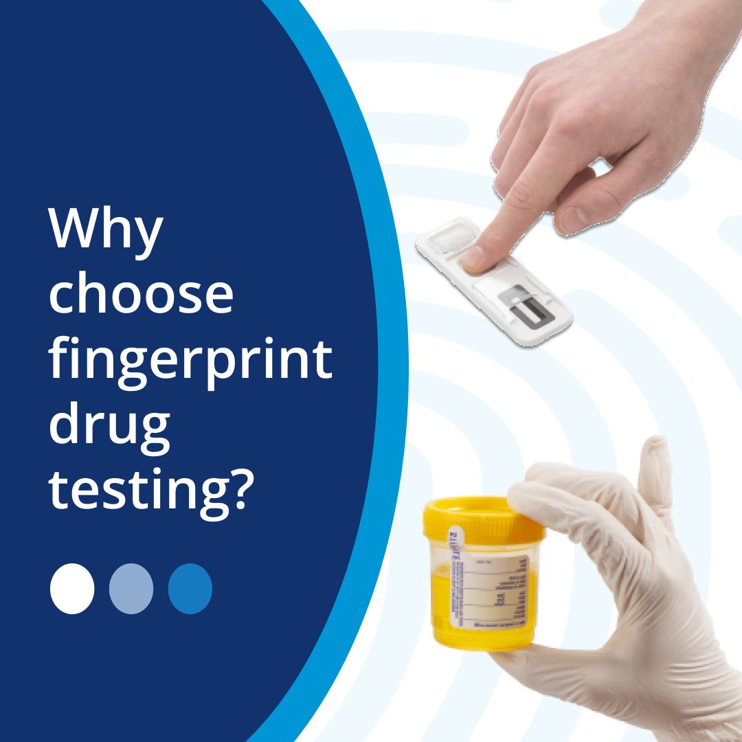 Unlike traditional methods such as urine testing, fingerprint testing offers a non-invasive alternative. 
 
With a quick check of the fingers for any cuts or abrasions, it only takes a simple impression of each digit onto the cartridge to collect your sample.