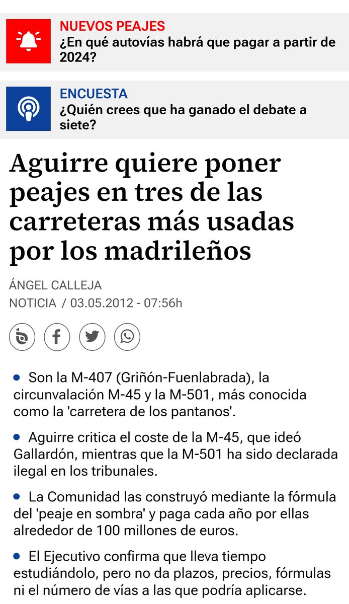 RM_Alvarez82's tweet photo. 👉🏻Ya en la época de @EsperanzAguirre intentaron implantar este impuesto a los madrileños. 
.
👉🏻Más de una década después, finalmente sí PAGAREMOS este nuevo impuesto revolucionario.
.
👉🏻La agenda 2030 y sus vasallos, están "trabajando a marchas forzadas".
🌿ESPAÑA, DESPIERTA🌿 https://t.co/MZVdffxuI7