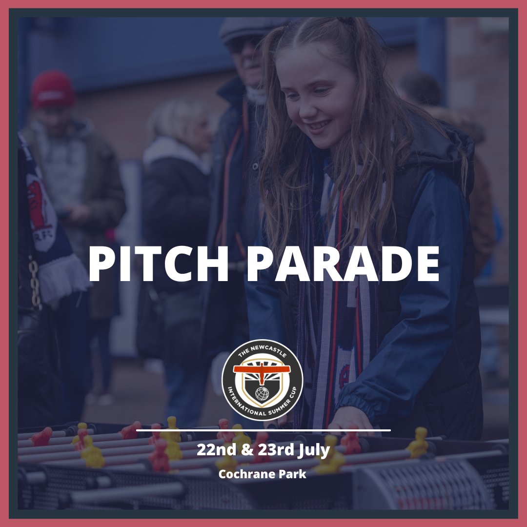 𝗣𝗜𝗧𝗖𝗛 𝗣𝗔𝗥𝗔𝗗𝗘 🙌

We're delighted to announce we have partnered up with <a href="/pitch_parade/">Pitch Parade</a> to provide a football fun zone at this year's Newcastle Cup 🏆

Combine your weekend of competitive football at Cochrane Park with entertainment 🤩

👉 bit.ly/PitchParadeNIS…

#NISC23