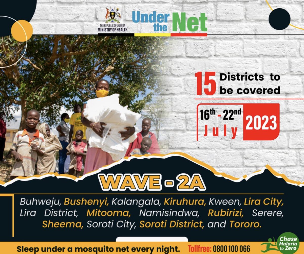 National mosquito Net distribution campaign @UnderTheNet20UG @UnderTheNet2020 @GCICUganda @DianaAtwine @JaneRuth_Aceng @KagutaMuseveni @CanaryMugume @MinofHealthUG @nbstv @Zahranamuli @GlobalFund @opigojimmy @ntvuganda @newvisionwire