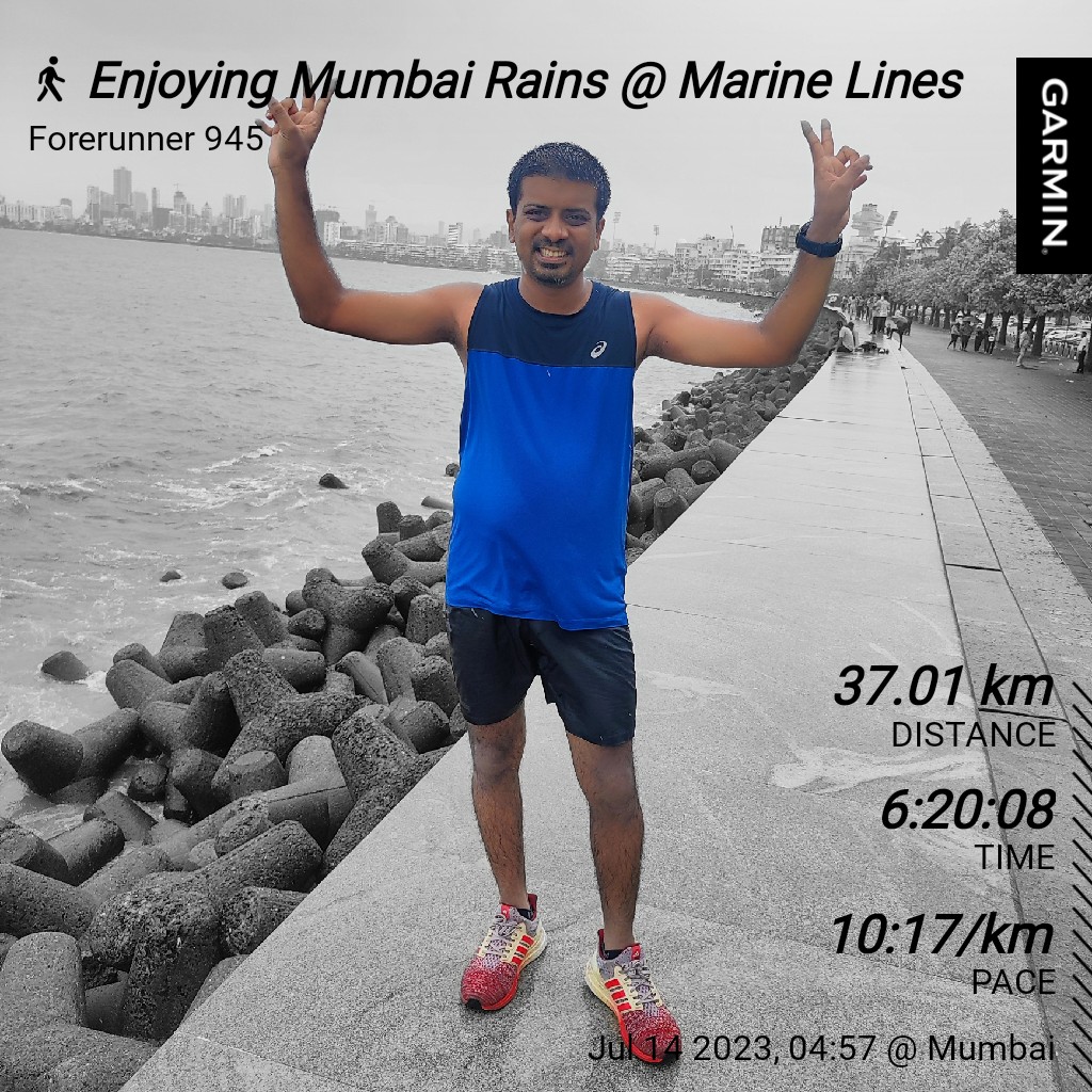 IndibarGhosh's tweet photo. Enjoyed the Mumbai Rains
Today's activity dedicated to the 37th birthday of the coach Pritam Chauhan
#athletetraining #athletictraining #beatyesterday #endurance #enduranceathlete #endurancechallenge #endurancerace #endurancesports #endurancetraining #friday #FridayFeeling https://t.co/shr6w8z6Rp