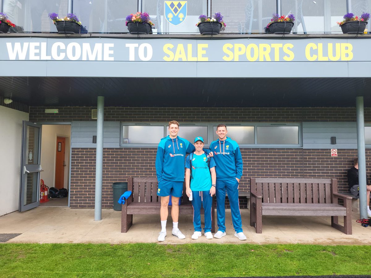 SaleCricketClub's tweet image. Hard work paid off and we got to host a selection of the Australian team for a bit of training today at Sale CC. Spectacular efforts from @Boony153 and all the volunteers who have given their time over the week. #saletown #salem33