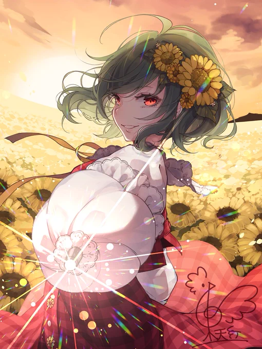 強い者は、大抵笑顔である。 #7月14日は風見幽香の日