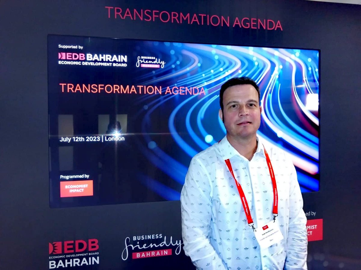oosthuizen_izak's tweet photo. What an exciting week at Zhero!😁 This week had the priviledge of sharing the stage with the brilliant minds of the @bahrainedb, @IDC and @Ascension at a panel discussion hosted by @theEconomist Impact. 
#cybersecurity #AI #London #Zhero https://t.co/6WI5YNsePj