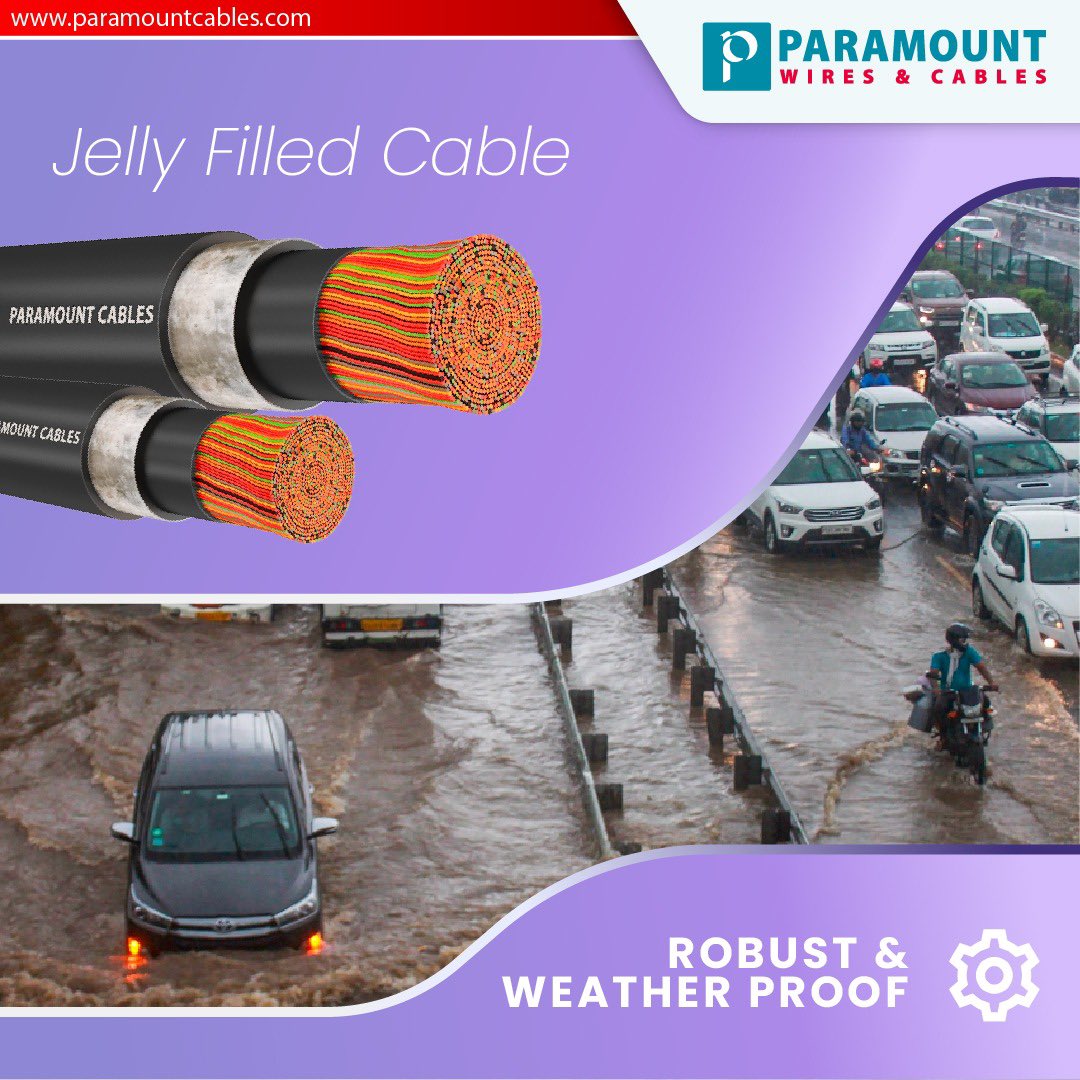 We offer high-quality Jelly Filled Cables that are manufactured using the best quality insulated copper conductors. These high tolerance and robust cables are apt for rural and hilly areas!⁠
•⁠
#paramountcables #wiresandcables #wires #cables #IndustrialSupply #industrialneeds