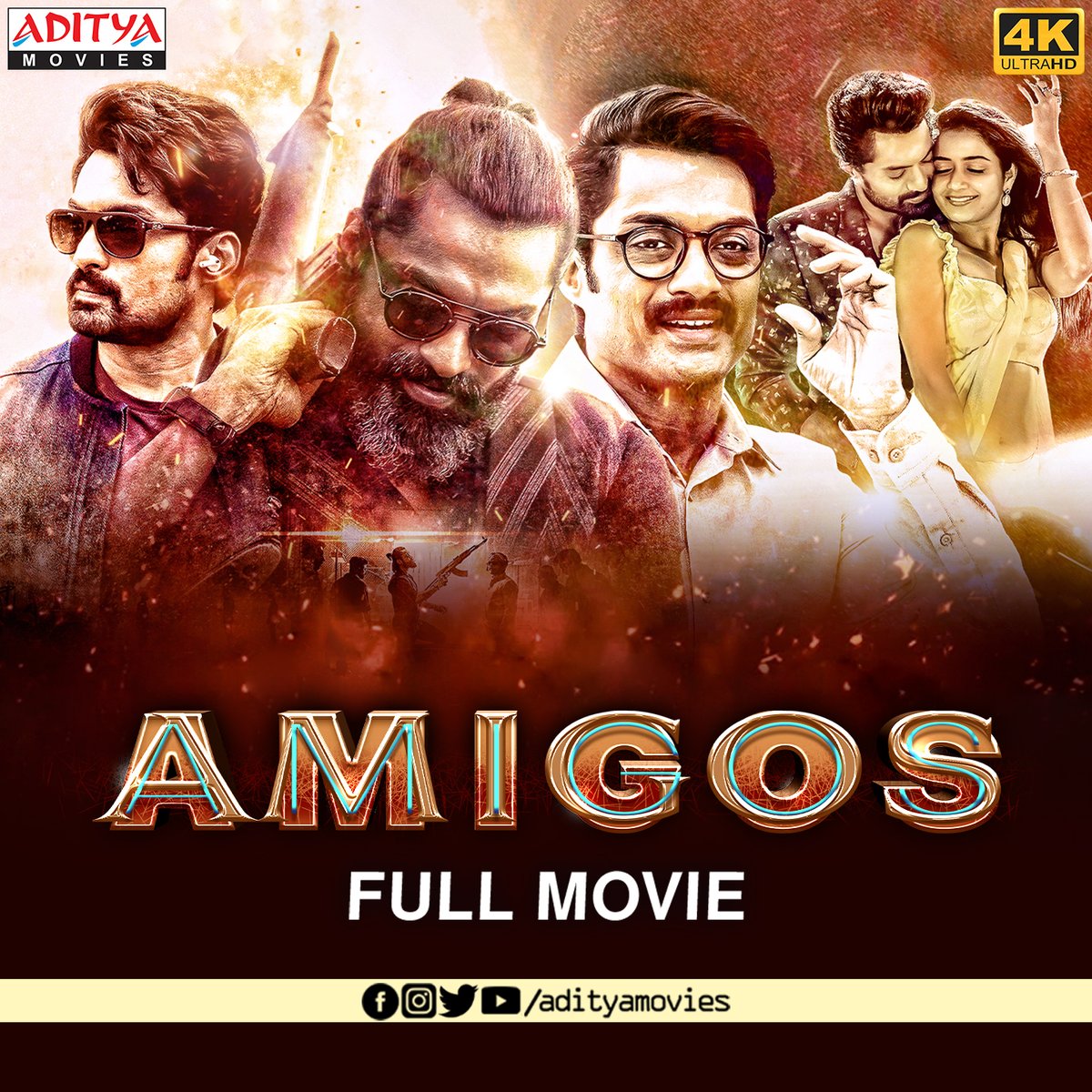 #Amigos Latest Hindi Dubbed Full Movie out now🕺💥 ▶️ youtube.com/watch?v=A7jiNY… It's time to Witness the Doopelganger's Adventurous Action Thriller @NANDAMURIKALYAN @AshikaRanganath @actorbrahmaji #Rajendrareddy #AdityaMovies