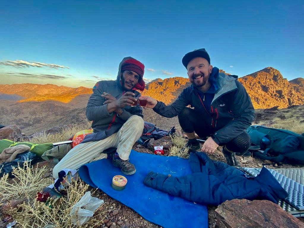 landofthesand's tweet photo. 'I’m not doing it to be the 1st to thru-hike it but b/c I love the desert, its history, time with #Bedouin friends &amp; life on trail...' Words of UK's Stu Skinner who'll be walking the 1000km+ Bedouin Trail between #Asia  &amp; #Africa  &amp; #Petra &amp; #Luxor this fall @chatwithstu 🐪⭐️ https://t.co/bUYo7SYRnm