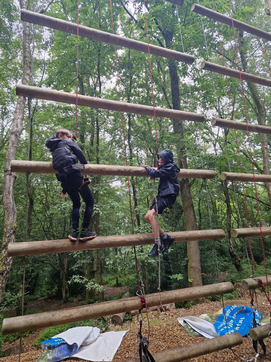 Mr Atwal's group took part in Jacob's Ladder. A test of strength and heights! <a href="/PGLTravel/">PGL Schools & Groups</a>