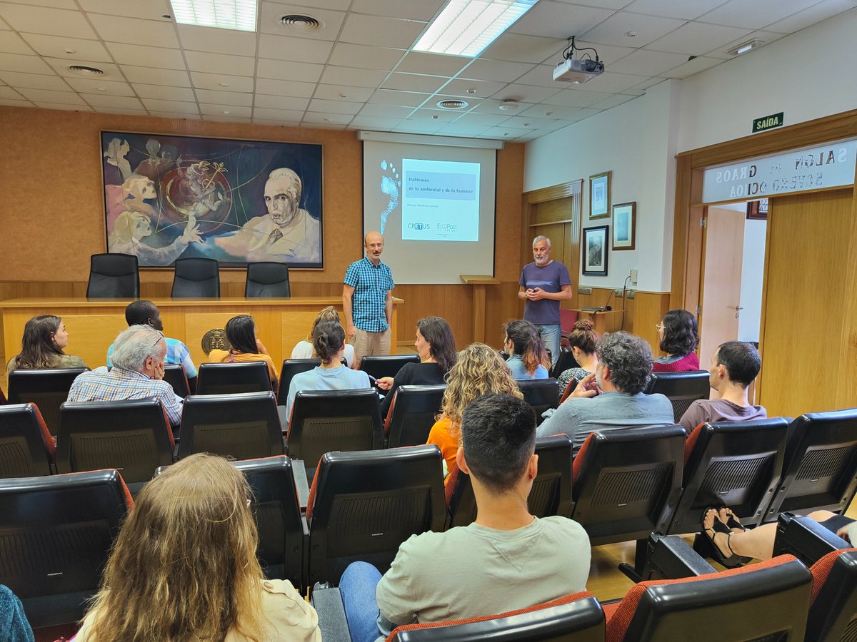 No seminario de investigación o prof Martínez Cortizas <a href="/eco_past/">EcoPast</a>  levóunos a unha viaxe pola historia ambiental dende as orixes da contaminación atmosférica na Península Ibérica, a un percorrido polos cambios na traxectoria dos ecosistemas terrestres. Grazas!