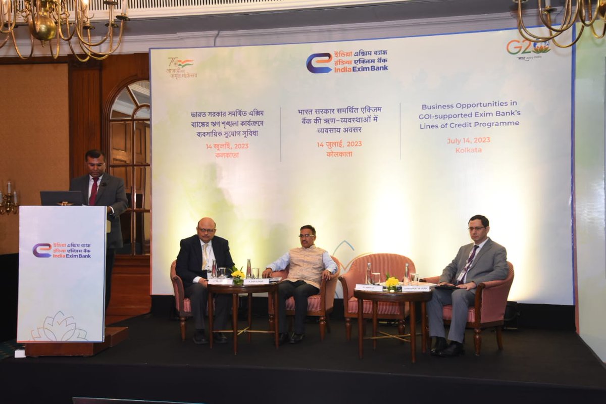 Ajay1801's tweet photo. Participated in the Exim Bank business outreach event on India's Lines of Credit program in Kolkata https://t.co/5Unf0Tc2jp