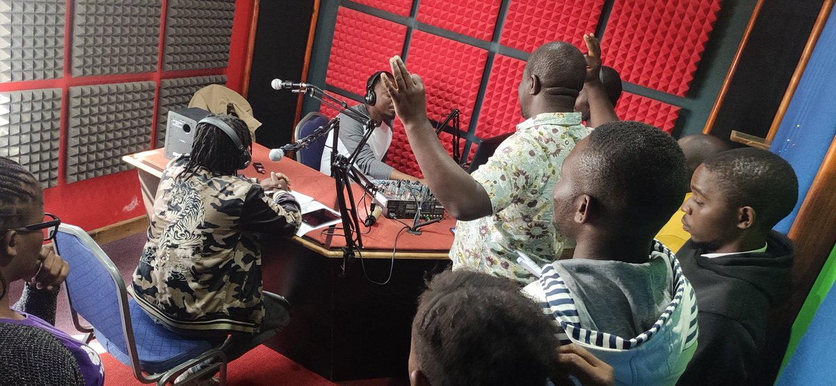 misamalawi's tweet photo. #RadioSkills #FinalLap 
We are set for the final radio show (practical) as 4-day Radio Skills training for community broadcasters is ending today. We are using #MtolankhaniHouse Radio Studio for the exercise. 
@misamalawi organised this training in partnership with @dw_akademie https://t.co/tvOVhlbbcA