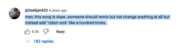 My ongoing <a href="/daftpunk/">Daft Punk</a> epiphany yields good comment. First saw Interstella 5555 in bed on a blue monday, top then and now.