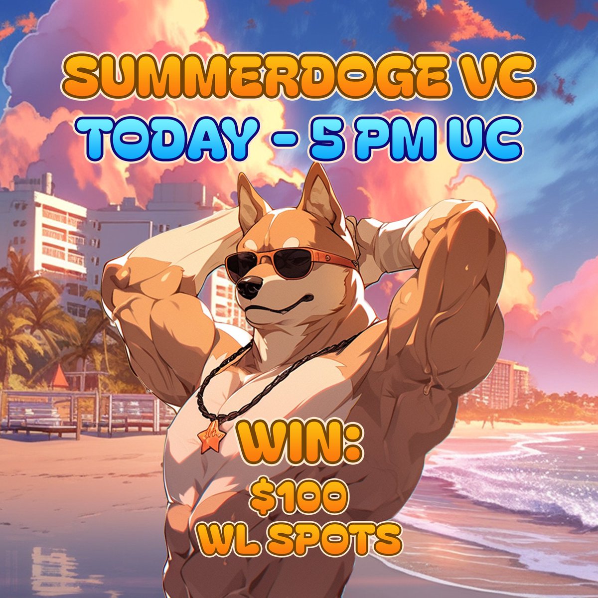 BSCSummerdoge's tweet photo. 📢 Meet #SummerDoge team today at 5PM UTC in our first ever Voice Chat! Join our telegram group:

https://t.co/dlLCSBpTC9

 Join us, ask questions, win $100 and exclusive WL spots! 🔥 Be part of the #SummerDogeCommunity. Chat soon 🎙️🚀 #DeFi #CryptoNews #XRP https://t.co/aDaqVsNdmx