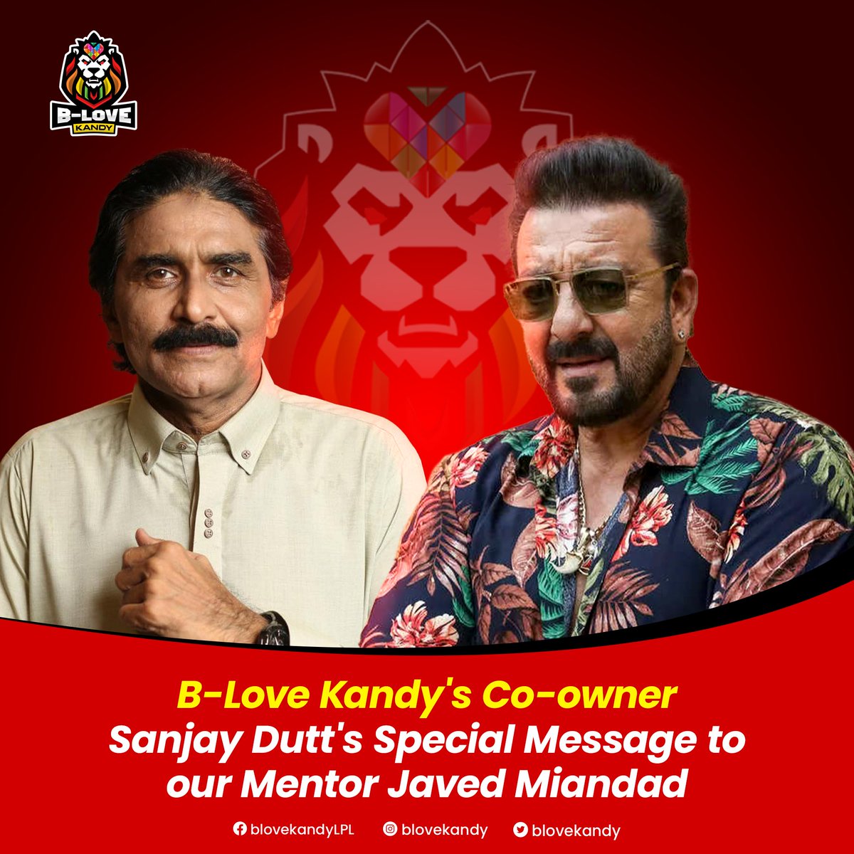 📣 A special message from our co-owner, Sanjay Dutt, to our esteemed mentor, Javed Miandad! 🤩🏏

🔗 Read More Here: blovekandy.com/b-love-kandys-…

#SanjayDutt #JavedMiandad #BLoveKandy #BLoveNetwork #LPLT20 #LPL2023