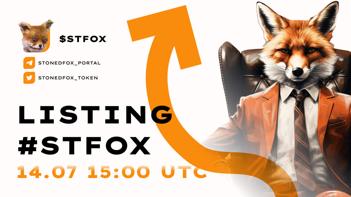 StonedFox_Token's tweet photo. The listing starts in just a few hours.

🦄 Uniswap (https://t.co/Qq45cdbAyZ) 
🐱 Dexview (https://t.co/2QDnEJ6mzi) 
❄️ Dextools

 (https://t.co/0YQFbLA82a)The purchase links are already prepared! And how are you feeling? https://t.co/y35SZfDUMc