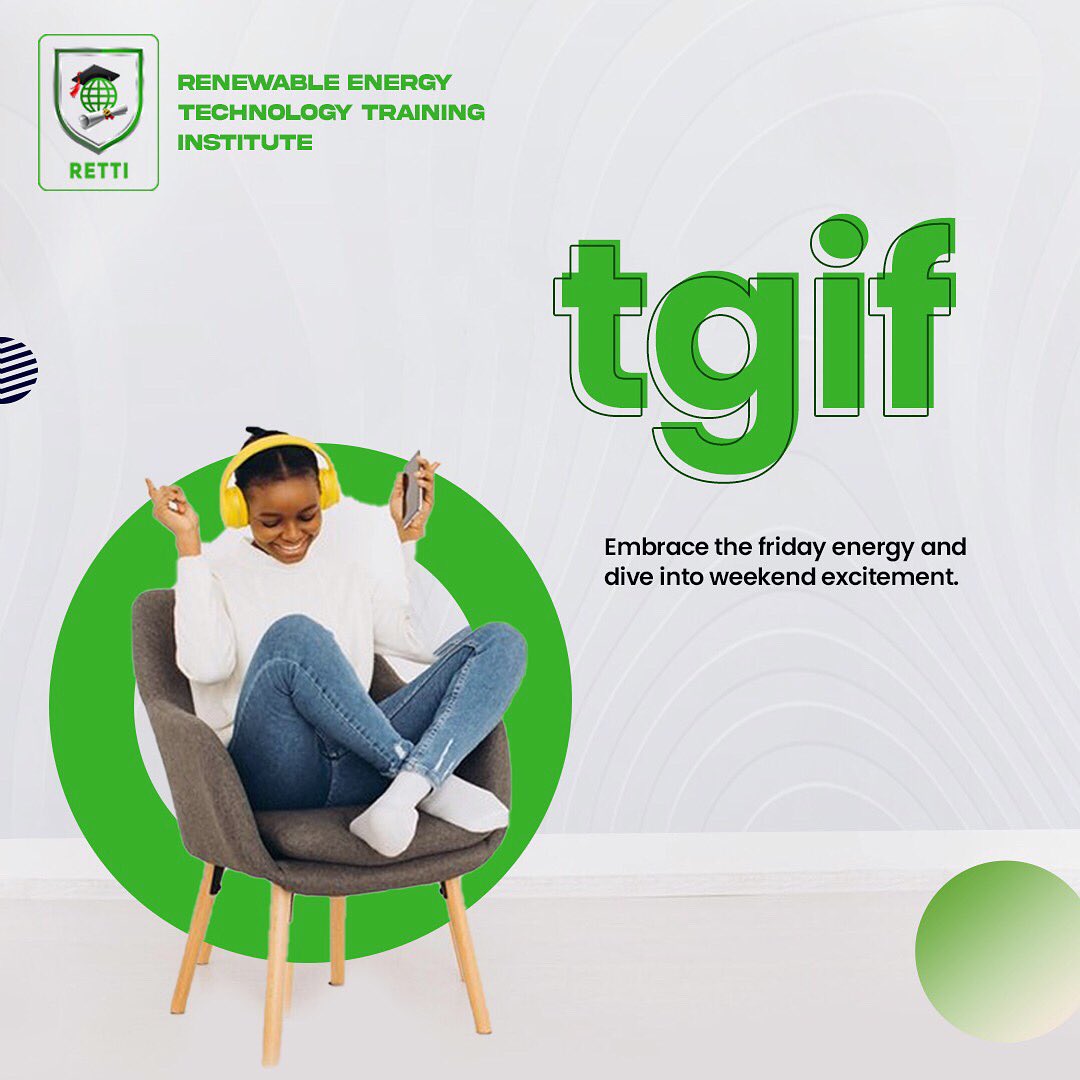 RETTInstitute's tweet image. #ThankGodItsFriday #RenewableEnergy #GreenWeekend #SustainableLiving