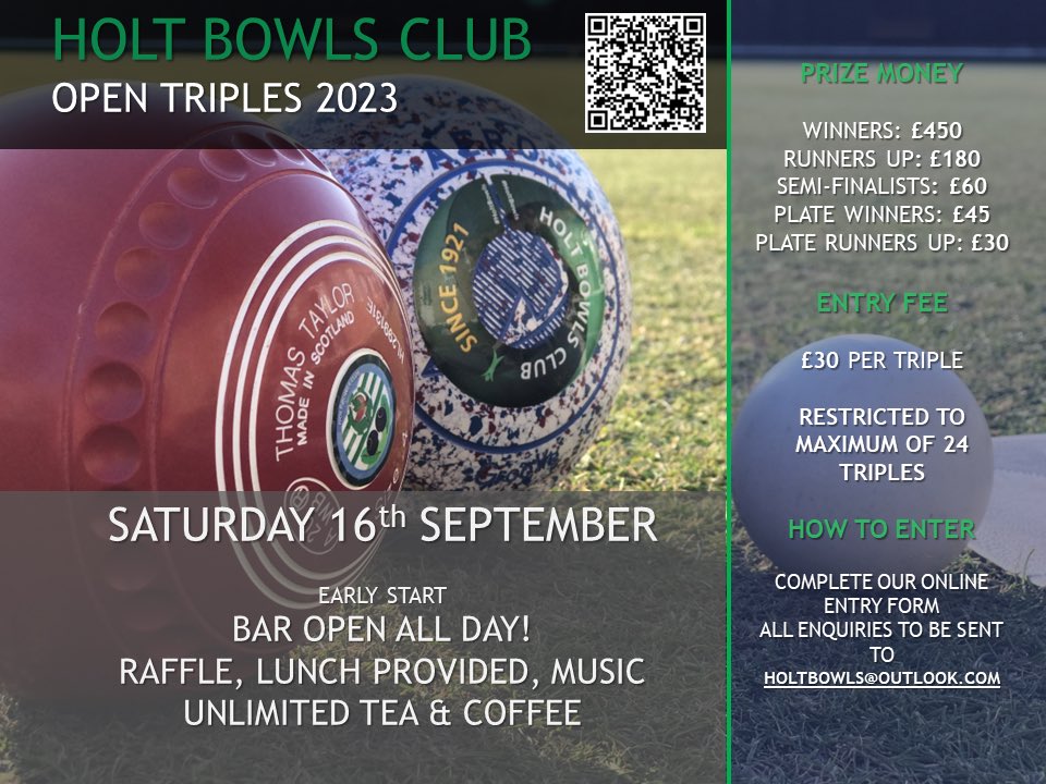 Holt Bowls Club tweet media