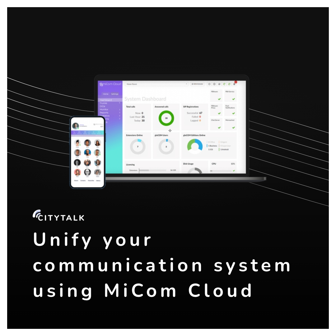 CitytalkGroup's tweet photo. Our #MiComCloud IP-phone systems can revolutionise the way your business communicates and operates. With a host of included features, your company can reap all of the benefits. Sign up today for just £9.95 per user: https://t.co/1NLI7MJpBJ
#Cloud #Telecoms https://t.co/PSvJgMLRDK