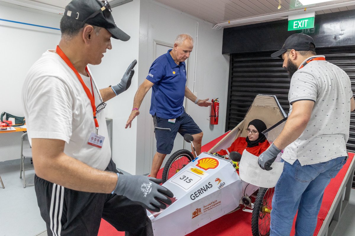 ShellMiddleEast's tweet image. Four teams from the Middle East are competing at #ShellEcoMarathon with two teams each from Saudi Arabia and Qatar. All the teams&apos; vehicles passed the technical inspection and will take to the tracks over the next two days. Good luck @KFUniversity @QatarUniversity @TAMUQ @PSU_RUH