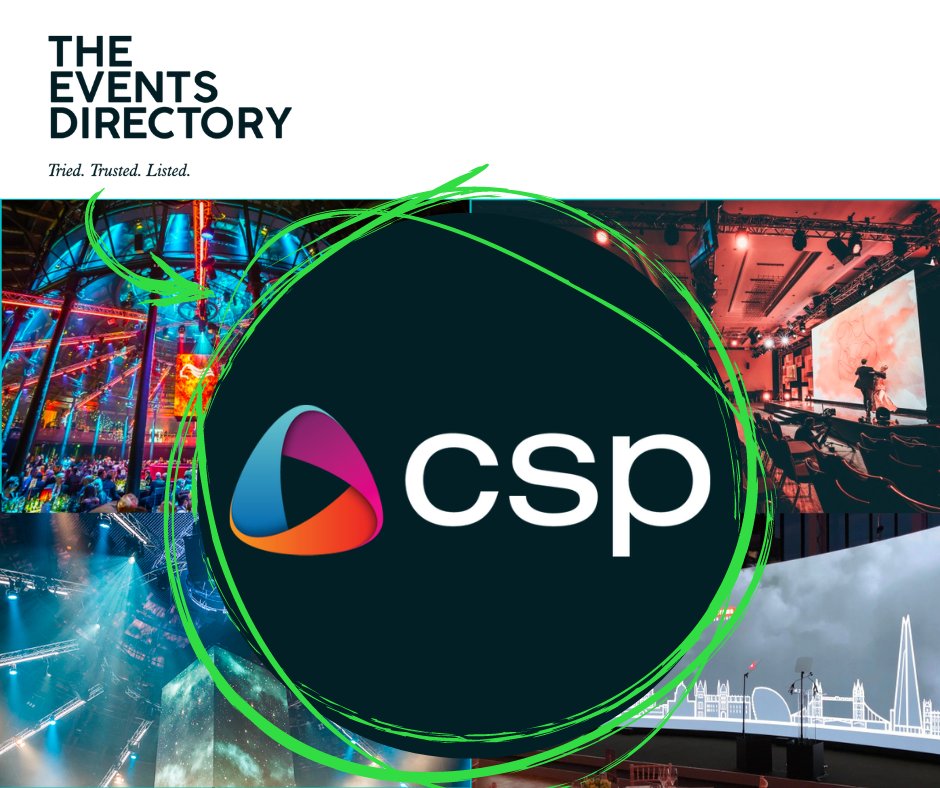 Looking for a highly trusted AV &amp; Staging supplier?

CSP expertise in live and virtual events and have been tried and tested for nearly 3 decades. Get in touch today!

More info: theeventsdirectory.com/profile/csp-av

#AV #Eventtech #EventAV #Eventproduction #theeventsdirectory