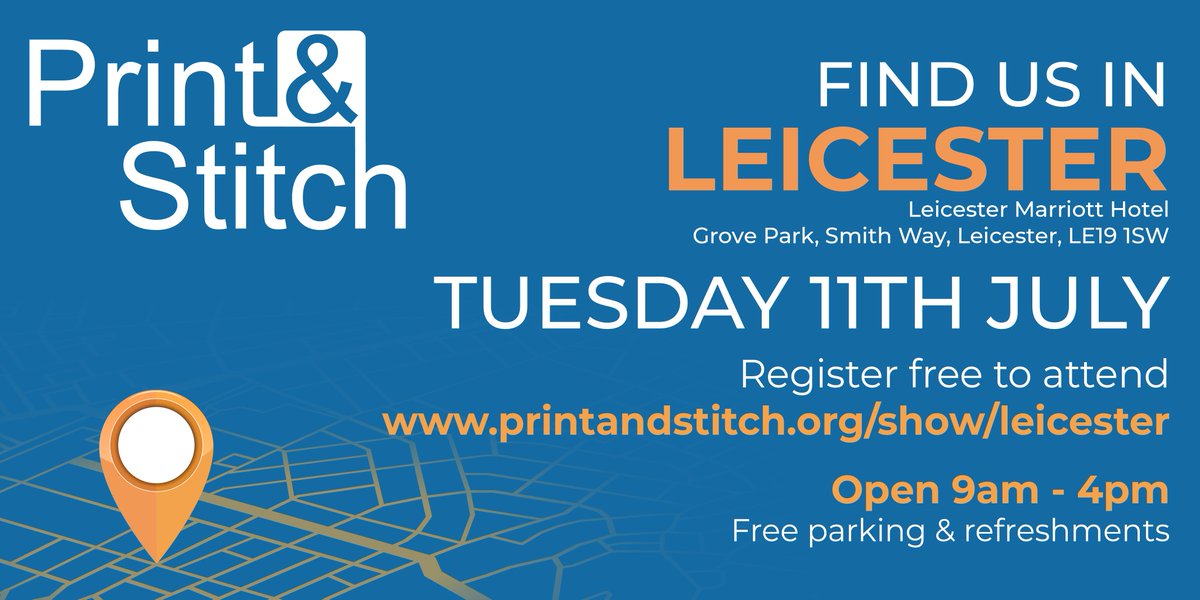 Join us at the Print &amp; Stitch Roadshow in Leicester on Tuesday, July 11th! Get ready to meet the faces behind the brands, connect with like-minded individuals, and unleash your networking potential. The event will be held from 9 am to 4 pm. We look forward to seeing you there!
