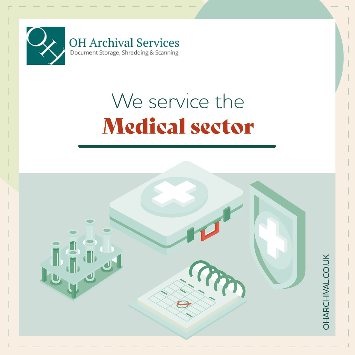 OH_Archival's tweet photo. Running out of space for those important medical files?
Store them at one of our secure storage sites!
Contact us today for a tailored quote: https://t.co/Qljs1NFUKY
#documentstorageuk #documentstorage #medicaldocumentmanagement #medicaldocuments #uk #hull https://t.co/9gTEDuvbzM