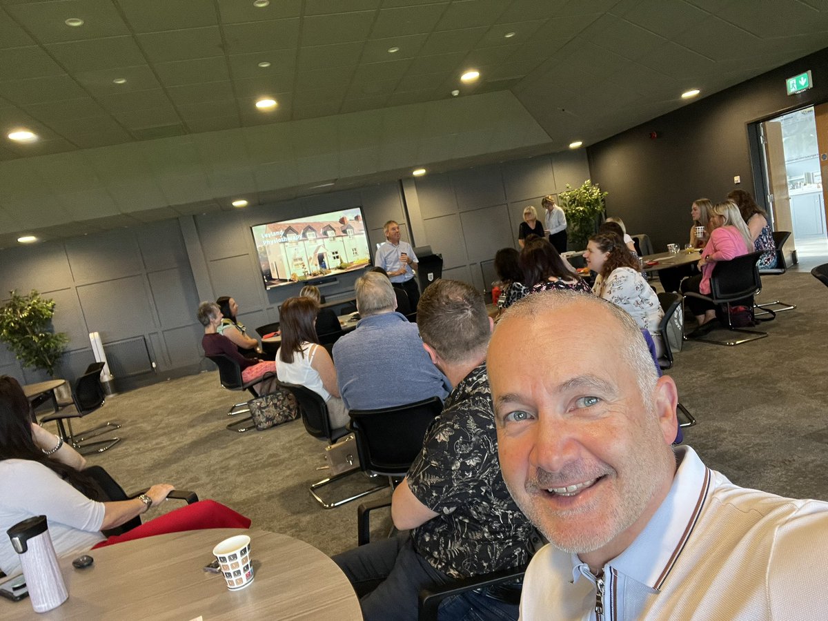 Busy meeting this morn with <a href="/THEBB4B/">Keith Bradshaw</a> at <a href="/LancashireFA/">Lancashire FA</a> 

Fascinating presentation from our friends <a href="/leylandphysio/">Leyland Physiotherapy</a> 🕺🏻

Even @KBSixtiesMM had some new jokes …… oh hold on ….