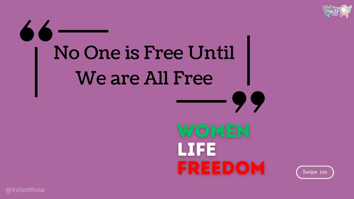 Johanna_Browne_'s tweet photo. "No one is Free Until We are All Free". 
#BrazilWomensFootballTeam #WomensWorldCup2023 #IranProtests #NoToExecutions #TooMajSalehi #Azadani #UniversalHumanRights #ZhinaMahsaAmini #WomenLifeFreedom 

https://t.co/22Dbq7AJUu 
https://t.co/GB7rO37zpw 
https://t.co/pnJUcAOaYO https://t.co/EOKVqVeoP4