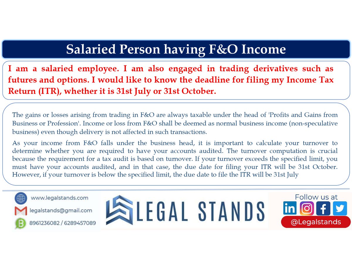 LegalStands's tweet photo. #incometax #incometaxreturn #incometaxindia #tax #incometaxfiling #deductions #deduction #salary #cbdt #incometaxindia #ca #cma #cs #icai #icami #icsi #tds #refunds #legalSatnds.in #legalStands.com #legalStands https://t.co/gayEfbX3tw