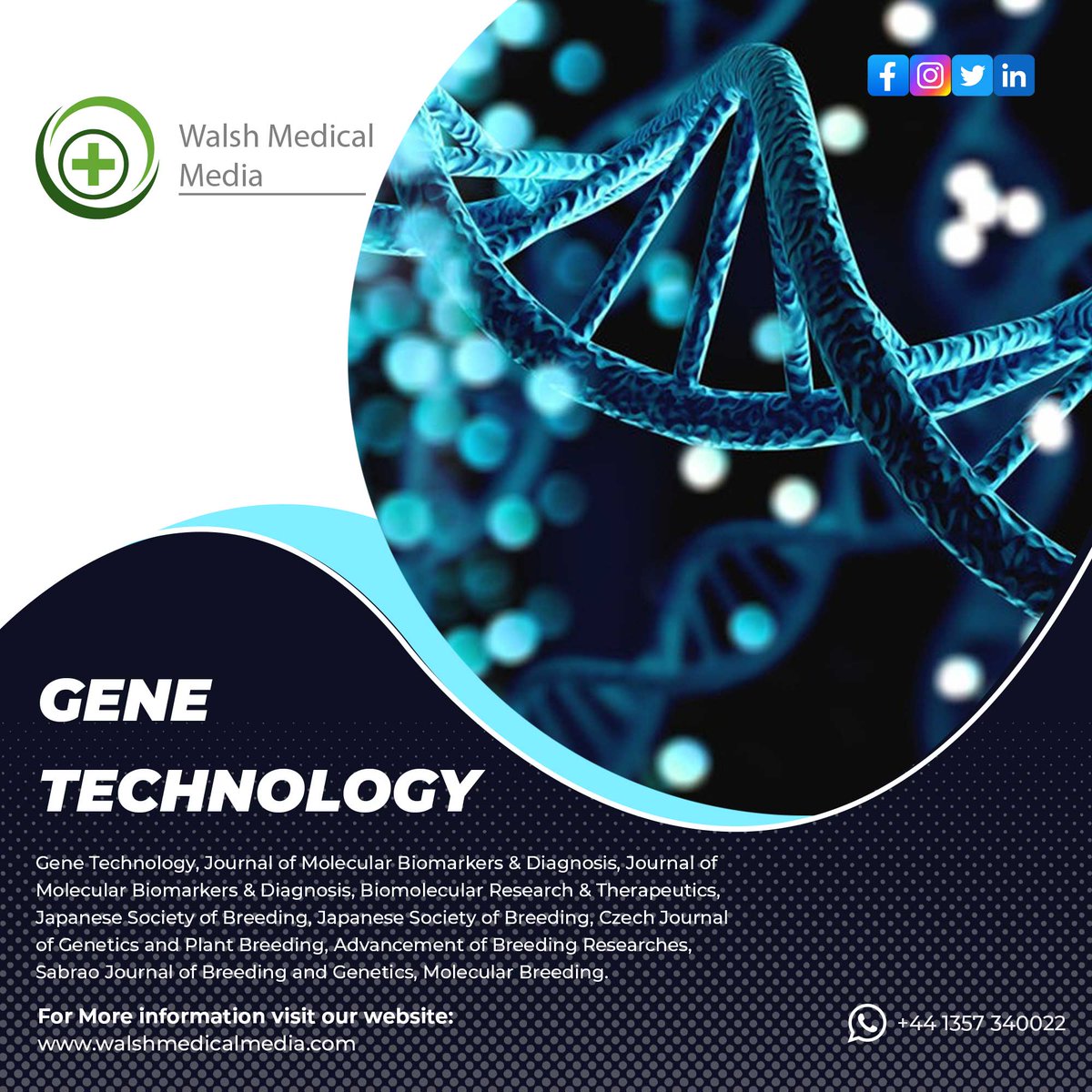 WalshMedical's tweet image. A marker is used for the indirect selection of a genetic determinant or determinants of a trait of interest e.g. productivity, disease resistance, abiotic stress tolerance, and quality.  

For more info: bit.ly/3Z7oo5L 

#GeneTechnology #Genetics  #oriele #pyt #Emeute