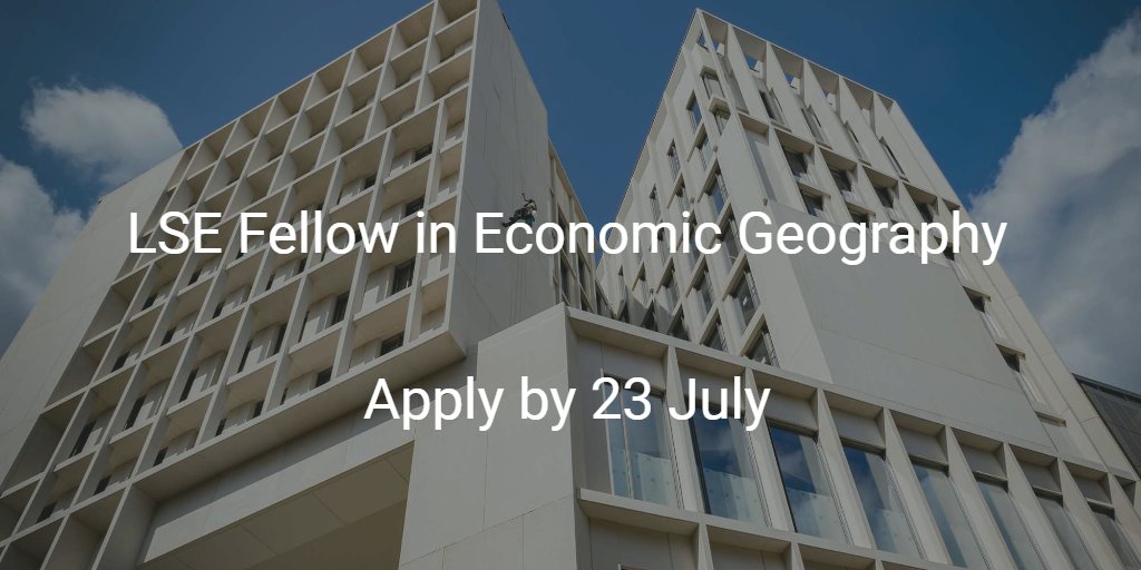 LSE Geography & Environment on Twitter "📢 We're hiring! We're looking