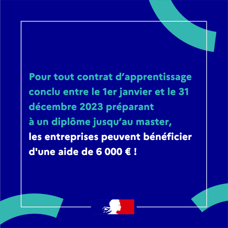 Economie_Gouv's tweet photo. #Apprentissage | Vous envisagez de recruter un jeune salarié en apprentissage ? 
✅ Votre entreprise peut bénéficier d’une aide exceptionnelle allant jusqu'à 6 000€
#Alternance #LeBonChoixPourMoi #1Jeune1Solution @Travail_Gouv
Conditions et les modalités 👇