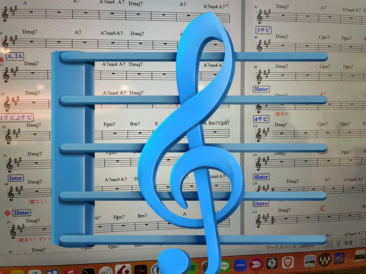 sakukiyomitsu's tweet image. 色分けもコメントも出来たから次の曲行こう
#作曲
#譜面
#MuseScore