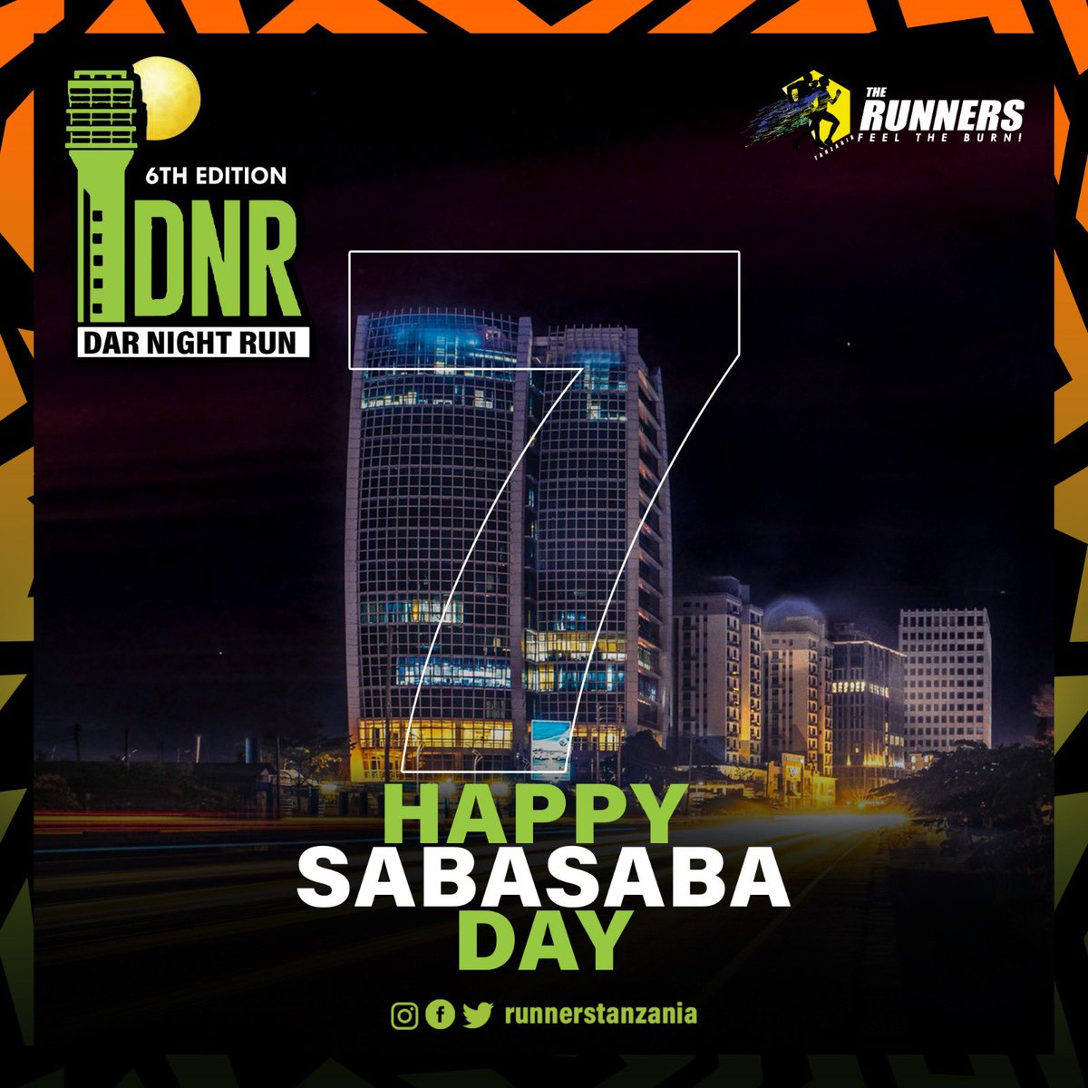 RunnersTanzania's tweet photo. We wish you a happy 47th International Trade Fair (Saba Saba)
Register Today! 6th Edition Dar Night Run 2023
#runnerstanzania #darnightrun #nightrun #dar #feeltheburn #run https://t.co/BQHP7zcglM